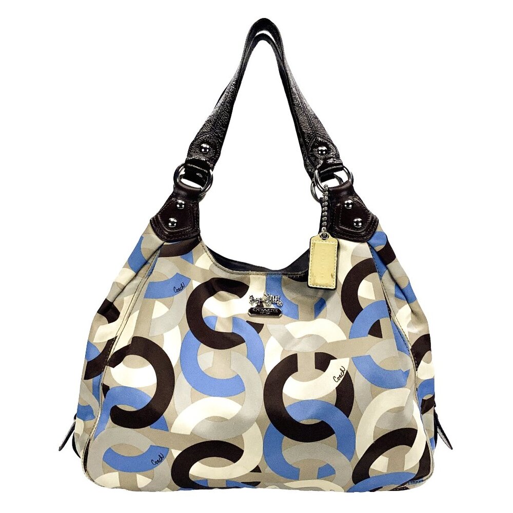 COACH Madison Op Art Satin Shoulder Bag - H0967-14420
